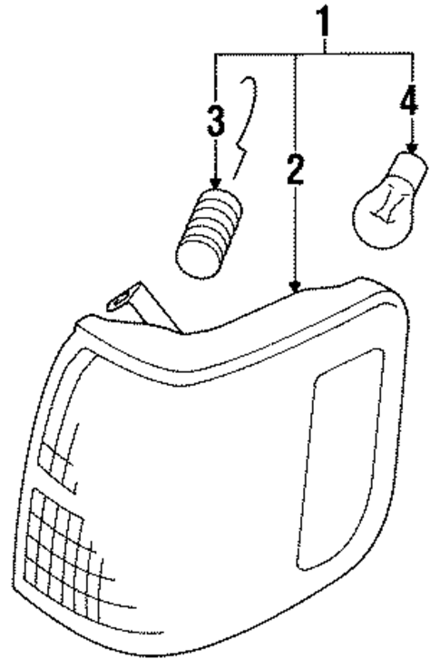 Park & Signal Lamps for 1992 Mitsubishi Montero #0