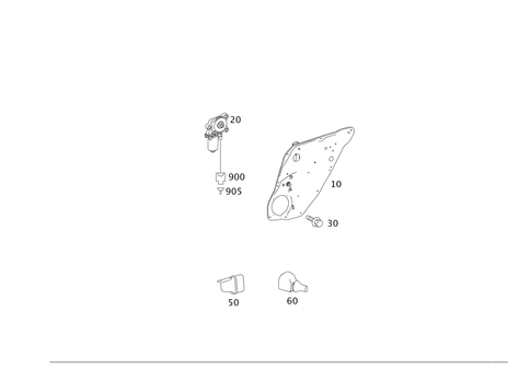 Window Regulator for 2002 Mercedes-Benz ML500 #0