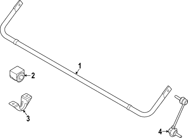 NK4Z5493A - : Stabilizer Bar Bushing for Ford: E-Transit Image