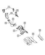 6104710AA - Exhaust: Hex Flange Lock Nut for Mopar Image