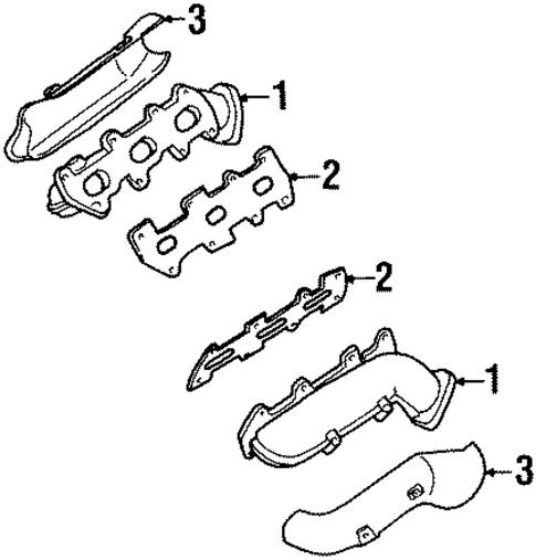 Exhaust Manifold for 2001 Isuzu Rodeo Sport #0