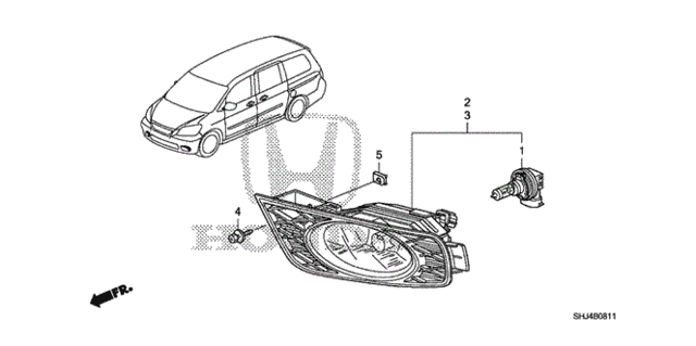 Foglight ('08-) for 2008 Honda Odyssey #0