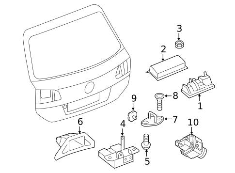 Liftgate for 2012 Volkswagen Touareg #0