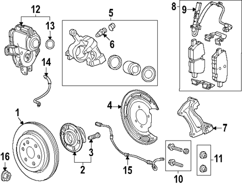 Rear Brakes for 2025 Cadillac OPTIQ #0