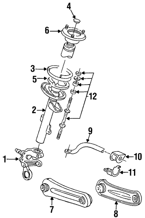 Rear Suspension for 1996 Mercury Sable #2