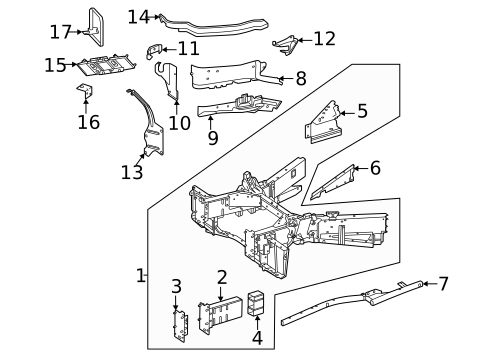 Structural Components & Rails for 2021 Mercedes-Benz AMG GT Black Series #1