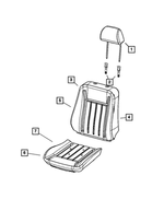 1UW18DX9AA - Interior Trim: Front Headrest for Dodge: Charger Image