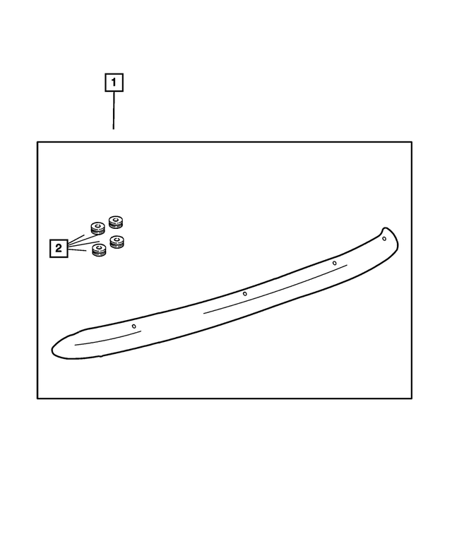 82202754AB - Mopar Accessories - Component Parts: Air - Front Shield Kit for Mopar Image