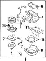 272334P000 - : Fan &amp; Motor Bracket for INFINITI: Q45 Image