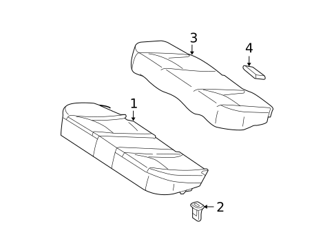 Rear Seat Components for 2010 Mercedes-Benz C63 AMG #3