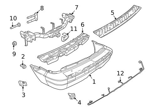 Bumper & Components - Front for 2009 Dodge Durango #3