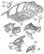 RW36VXLAB - Body Sheet Metal Except Doors: Wheelhouse Carpet, Right for Mopar Image