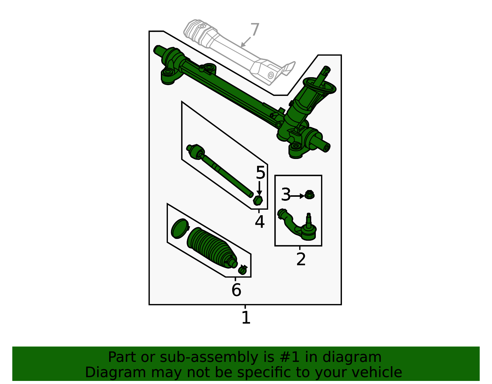 2022-2026 Ford Rack And Pinion Assembly NZ6Z-3504-G | TascaParts.com