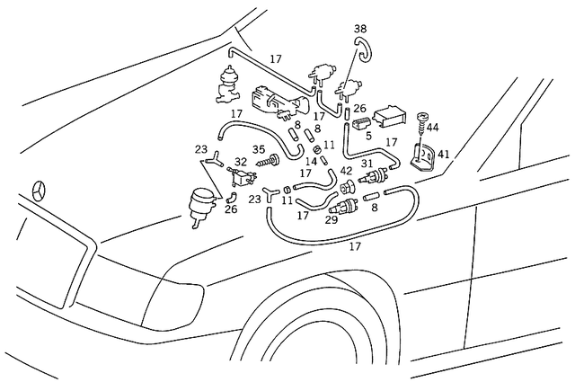 914128004303 - Vacuum System: Tapping Screw for Mercedes-Benz: 180C, 190, 190D, 190E, 200, 200D, 220, 220D, 230, 240D, 250S, 250SE, 260E, 280, 280C, 280CE, 280E, 280S, 280SE, 280SEL, 300CE, 300D, 300E, 300SD, 300SE, 300SEL, 300SL, 300TD, 300TE, 350SL, 380SE, 380SEC, 380SEL, 380SL, 380SLC, 400E, 400SE, 400SEL, 450SE, 450SEL, 450SL, 450SLC, 500E, 500SEC, 500SEL, 500SL, 560SEC, 560SEL, 600SEL, 600SL, C220, C230, C240, C280, C32 AMG, C320, C350, C43 AMG, C55 AMG, CLK320, CLK350, CLK430, CLK500, CLK55 AMG, CLK550, CLK63 AMG, E420, E430, S420, S430, S55 AMG Image image
