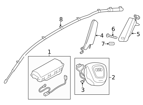 Air Bag Components for 2017 Audi Q5 #0