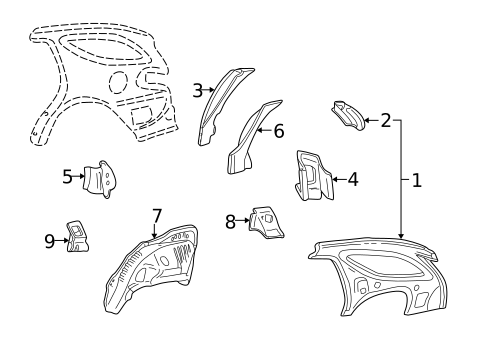 Inner Structure for 2001 Ford Taurus #0