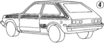 52351867 - Body: Stripe Tape for Chevrolet: Chevette Image