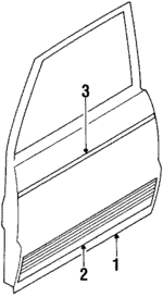 8943554270 - : Door Shell for Isuzu Image