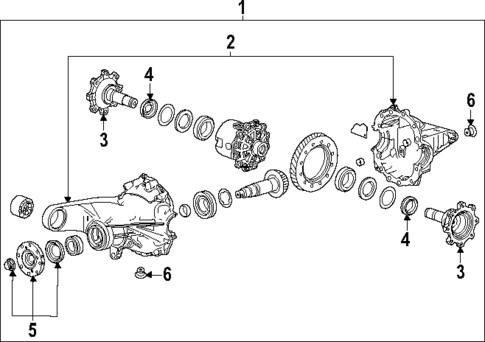 Axle & Differential for 2023 Cadillac Escalade #1