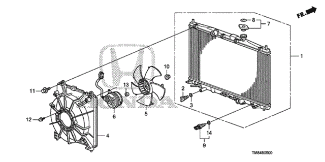 Radiator (Toyo) for 2010 Honda Insight #0