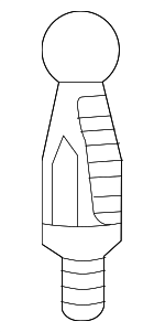 6L103164 - Engine: Engine Cover Ball Stud for Audi: A4, A4 allroad, A4 Quattro, A5 Quattro, A5 Sportback, A6 Quattro Image