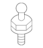 WHT005593 - Engine: Engine Cover Ball Stud for Audi: A4, A4 allroad, A4 Quattro, A5 Quattro, A5 Sportback, A6, A6 Quattro, A7 Sportback, Q5, Q5 PHEV, Q5 Sportback, S3, TTS Quattro Image