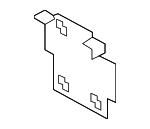 66316769270 - Body: Distance Sensor Bracket for BMW: 328i, 328i xDrive, 328xi, 335i, 335i xDrive, 335is, 335xi, M3 Image