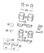 6GA98LR5AC - Interior Trim: Front Seat Back Cover, Right for Mopar Image