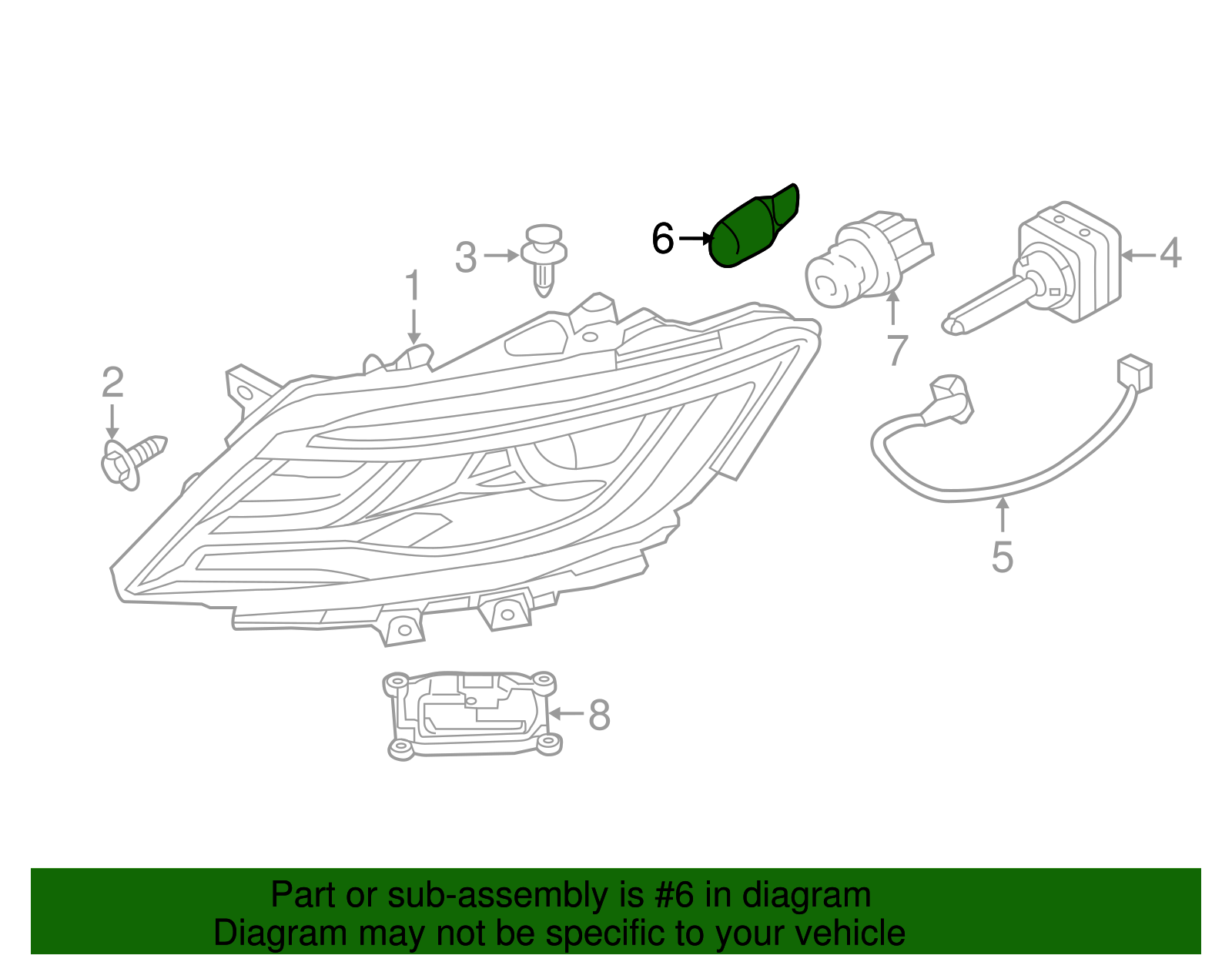 2013-2023 Ford Signal Lamp Bulb DR3Z-13466-A | TascaParts.com