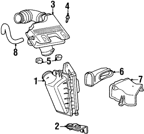 Air Intake for 1997 Dodge Grand Caravan #0
