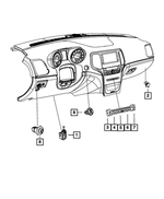 56046142AC - Electrical: 3 Gang Switch for Mopar Image