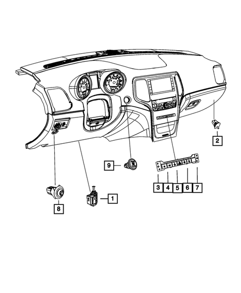 Switches for 2013 Jeep Grand Cherokee #1