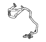 LR121759 - Engine: Outlet Hose for Land Rover: Defender 110, Defender 130, Defender 90, Discovery, Range Rover, Range Rover Sport, Range Rover Velar Image