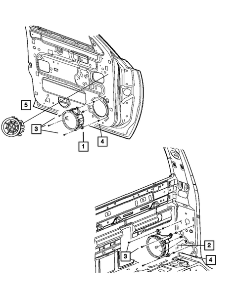 Radio, Antenna, and Speakers for 2005 Dodge Dakota #2