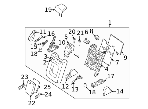 Second Row Seats for 2009 Nissan Pathfinder #1
