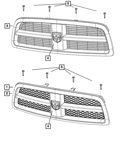Grilles for 2012 Ram 1500 #0