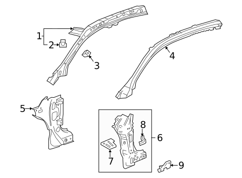 Hinge Pillar for 2015 Chevrolet Impala #0