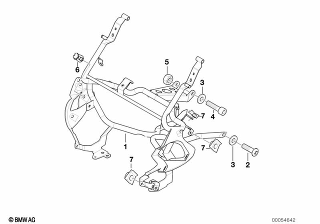 34512314280 - Frame and Mounting Parts: Fillister Head Screw - M8X20 10.9 for BMW-Motorrad Image