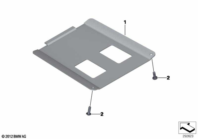 46638527048 - Frame and Mounting Parts: Underfloor Coating -  for BMW-Motorrad Image image