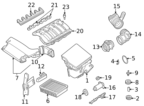 Fuel System Components for 2005 BMW 325xi #1