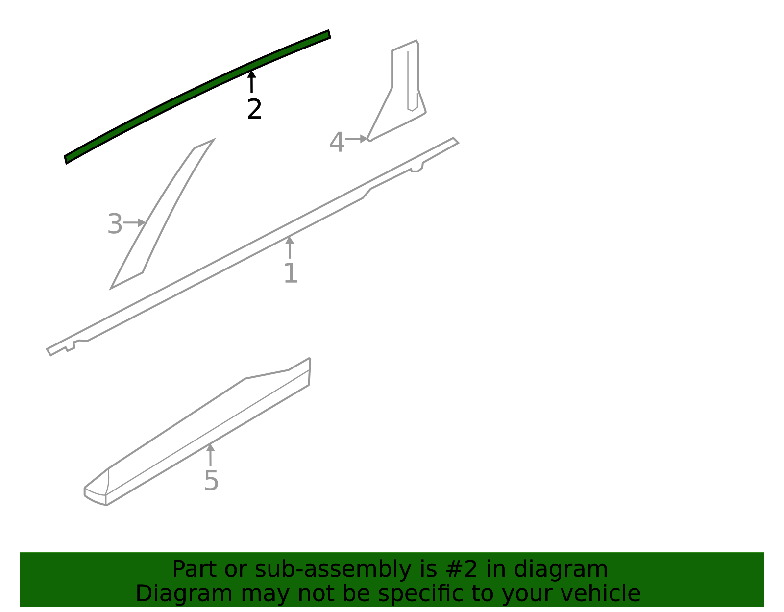 2025-2026 Nissan Murano Door Reveal Molding 82282-7BA0A | OEM Parts Online