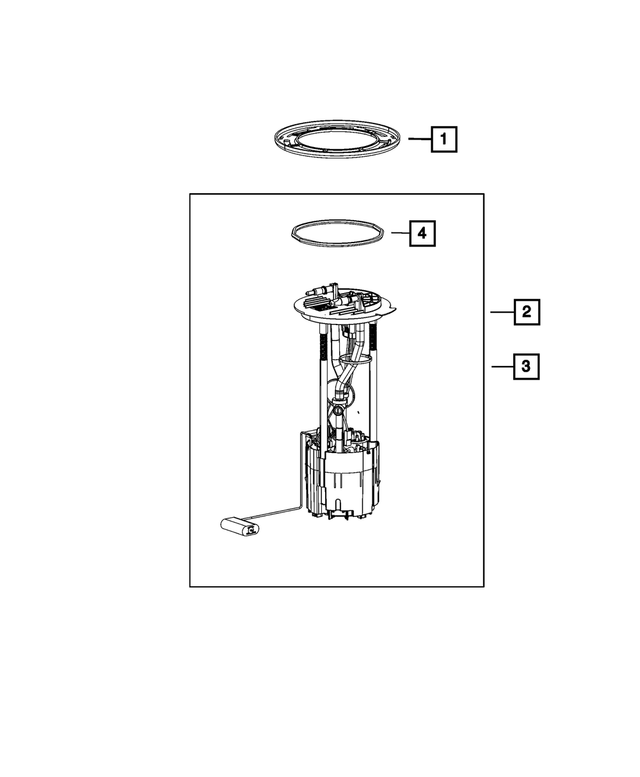 68643800AA - Fuel and Accelerator Pedal: Fuel Pump/level Unit Module Kit for Mopar Image