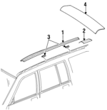 8973609140 - Body: Drip Molding for Acura: SLX Image