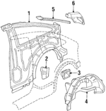 64300SH2A40ZZ - Body: Inner Panel Assembly for Honda: CRX Image