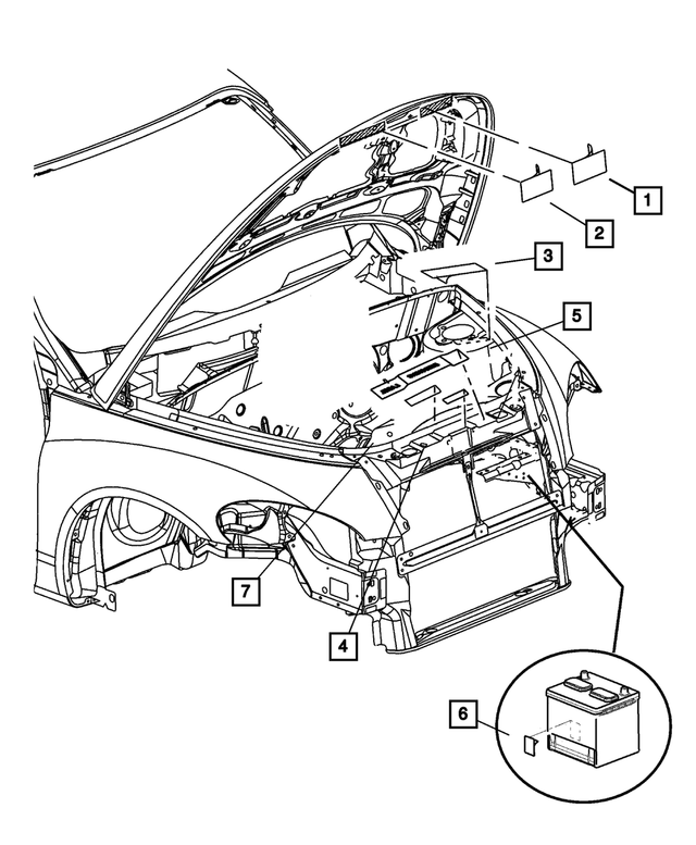 4794596AA - Labels All Vehicle Locations: Jump Start Label for Mopar Image