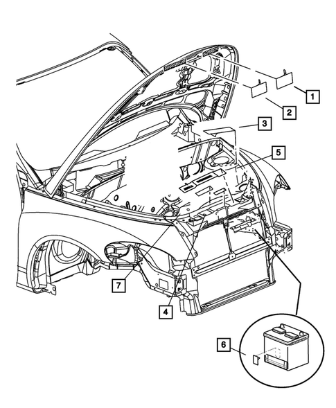 Under Hood for 2004 Chrysler PT Cruiser #0