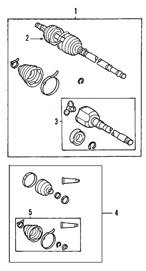 Axle Shafts & Joints for 2005 Toyota Matrix #0