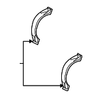 53015210AB - Fuel System: Upper Bracket for Dodge: Ram 1500 Van, Ram 2500 Van, Ram 3500 Van Image