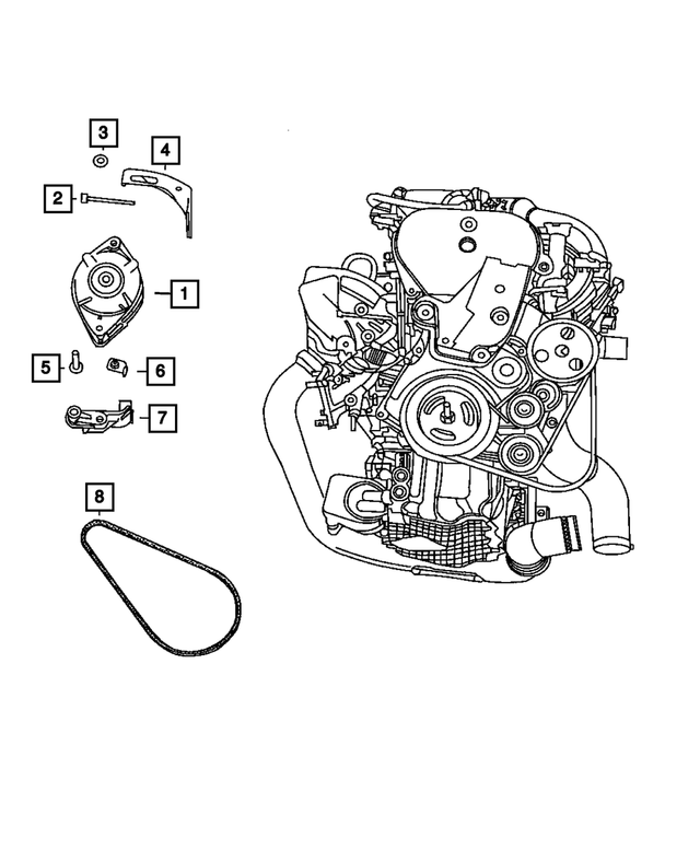 R5034702AA - : Engine Generator, Remanufactured for Mopar Image