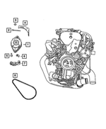 4891533AA - : Alternator Adjusting Bracket for Chrysler: PT Cruiser | Dodge: Neon Image